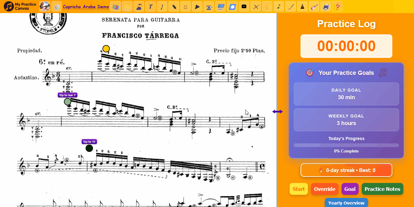 Demo: Add fingerings and annotations to sheet music