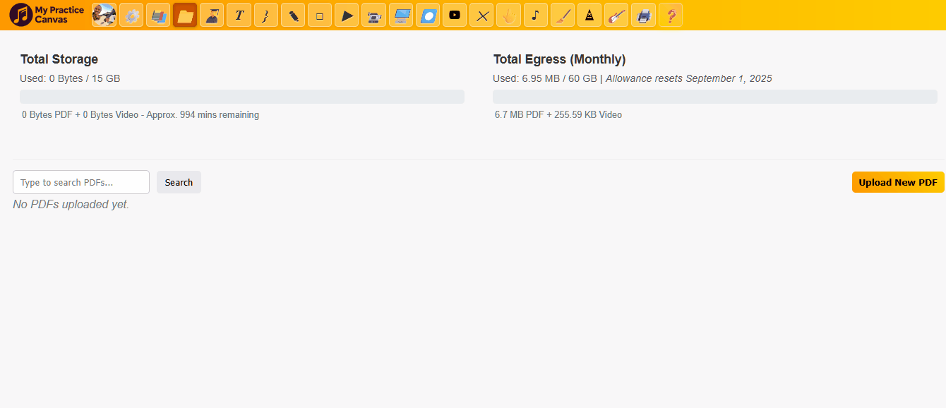 Demo: Upload a PDF score