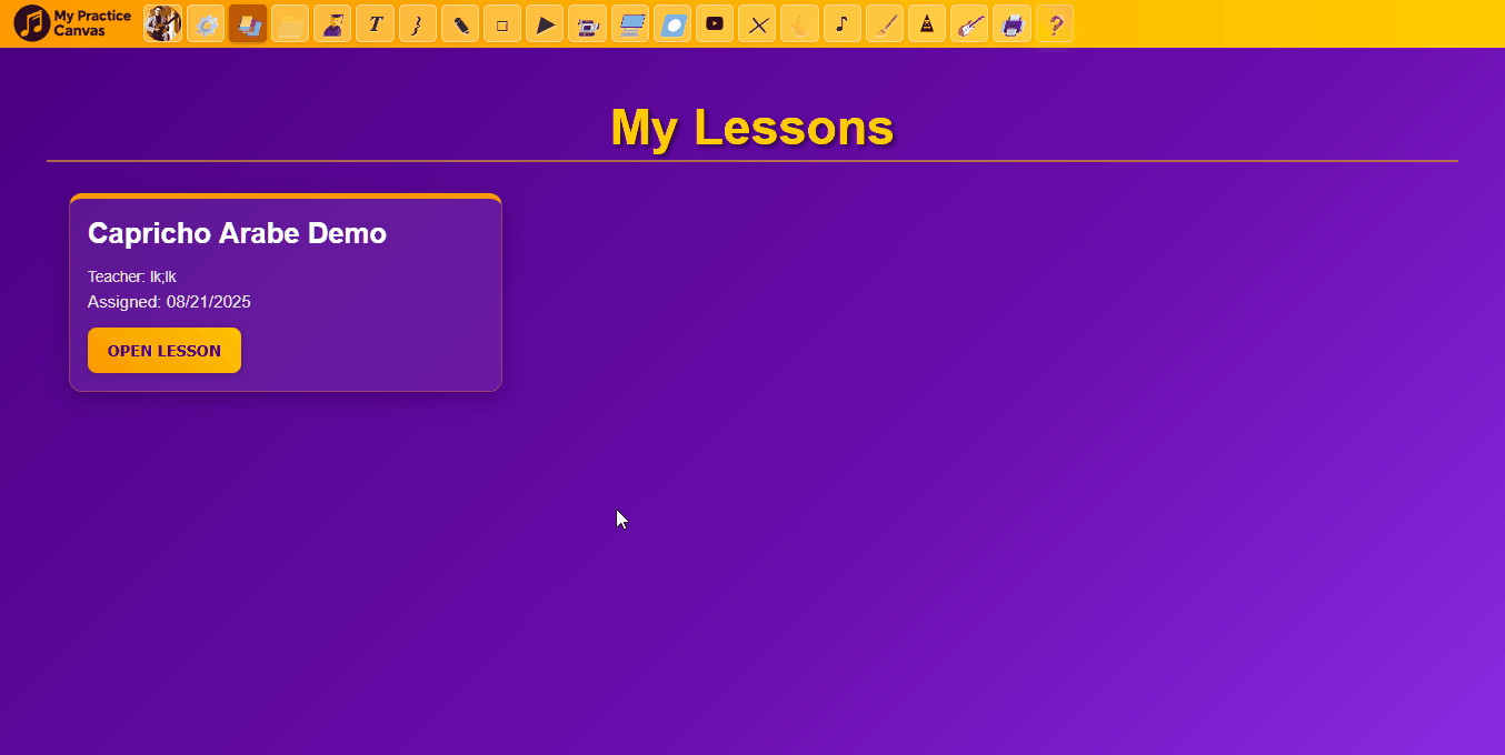 Demo: Student submits practice video to teacher